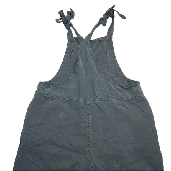 AERIE Lyocell Utility Gray Overalls Sz Small - Picture 2 of 5
